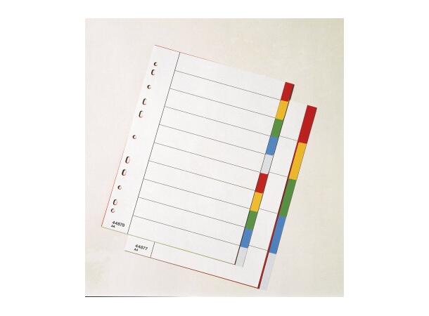 Skilleblad  5-delt A4 plast 5 faner 